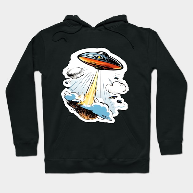 UFO_9 Hoodie by Buff Geeks Art